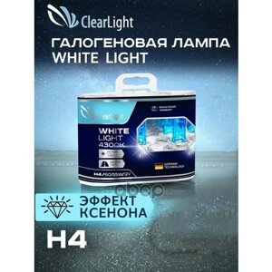 Лампа H4 12V 60/55W P43t White Light Бокс (2Шт.) Clearlight ClearLight арт. MLH4WL