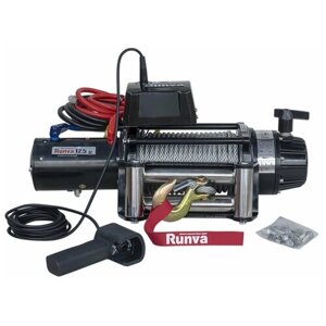 Лебедка Runva EWB 12500 S, 5680 кг, 12V, стальной трос