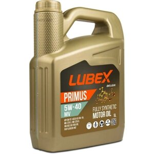 LUBEX L034-1325-0405 синт. мот. масло primus MV 5W-40 CF/SN A3/B4 (5л)