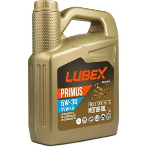 LUBEX L03415490405 масло моторное primus SVW-LA 5W-30 SN C3 (5л)