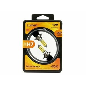 LUMEN Лампа галоген. H7 12V 55W (PX26d) Yellow +50%Lumen)