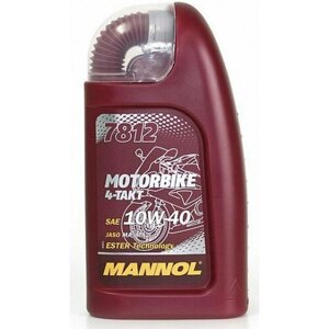 Mannol 1962 масло моторное mannol motorbike 10W-40 синтетическое 1 л 1962