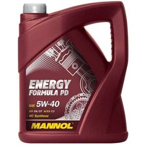 Mannol 4014 масло mannol 5W40 energy formula PD API SN ACEA C2/C3 5л син MN7913-5/2A-II