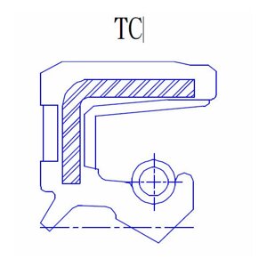 Манжета армированная (сальник) 22x28x4 TC NBR-70