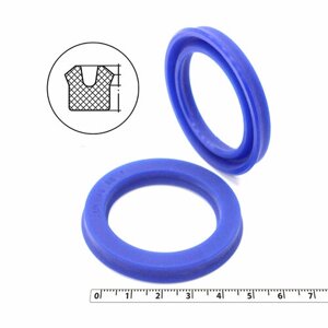 Манжета гидравлическая 40х55х7 (манжета цилиндра 55*40*7) тип UN PU (полиуретан) (упаковка 2 шт.)