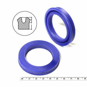 Манжета гидравлическая 45х65х10 (манжета цилиндра 65*45*10) тип UN PU (полиуретан)