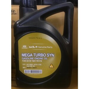 Масло моторное HYUNDAI 0W30 Mega Turbo SYN / Синтетика / 4 л / 05100-00471
