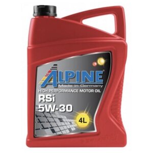 Масло моторное синтетическое Alpine RSi 5W-30 канистра 4л, арт. 0101622