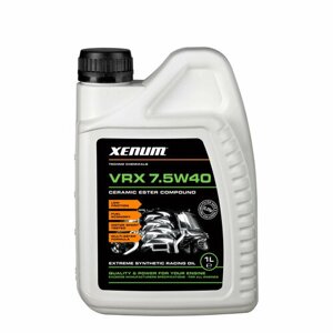 Масло моторное Xenum WRX 7.5w40 рейсинговое масло на эстеровой основе с керамикой (1л) XNM-VRX-7.5W40-1L