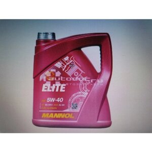 Масло синтетическое mannol ELITE SAE 5W-40 (4л.)
