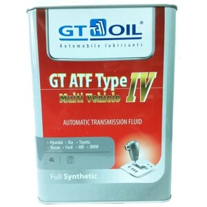 Масло Трансмиссионное Синтетическое Atf T Iv Multi Vehicle 4Л GT OIL арт. 8809059407912