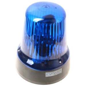 Маяк проблесковый 12V стационарный (лампа Н1) синий сакура 09.549