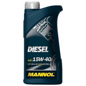 Минеральное моторное масло Mannol Diesel 15W-40, 1 л, 1 шт.