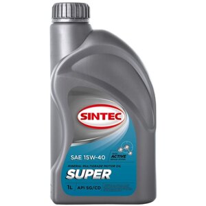 Минеральное моторное масло SINTEC Super 15W-40, 1 л