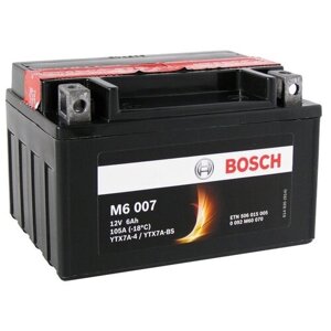 Мото аккумулятор BOSCH M6 007 AGM (0 092 M60 070), полярность прямая