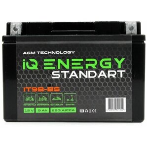 Мото аккумулятор IQ Energy 9 Ah 200A (CT 1209, YT9B-BS) 152х87х107 п/п
