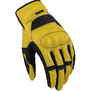 Мотоперчатки duster MAN gloves LS2 (черно-желтый, mustard BLACK, M)