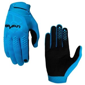 Мотоперчатки Seven Rival GLOW-FLOW/ Кроссовые перчатки Голубые XL