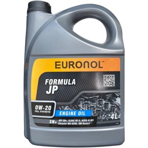 Моторное масло Euronol JP Formula 0w-20 синтетич. 4л
