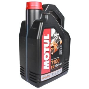 Моторное масло Motul 7100 10W40 4T синтетическое, 4л