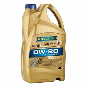 Моторное масло ravenol EFS 0W-20 4 литра 4014835843158