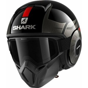 Мотошлем открытый SHARK street DRAK tribute RM black/chrom/red, XS