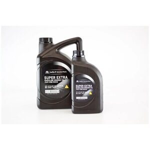 Набор для замены масла 5л / 1л+4л / масло моторное 5В30 / 5W30 / SL/GF-3 Хендай Киа Супер Экстра Gasoline полусинтетика