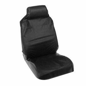 Накидка на переднее сиденье защитная, спанбонд, черная (комплект из 5 шт)