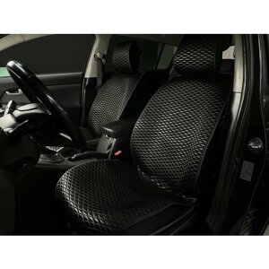 Накидки для Mercedes AMG GT Roadster (2016-2023) на передние сиденья Maximal XX4, Флис, Черный