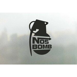 Наклейка на авто Nos Bomb 30x23