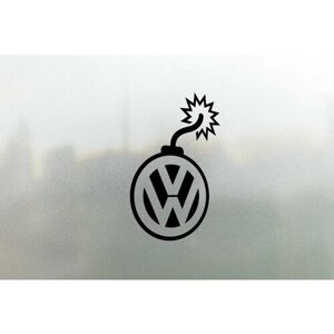 Наклейка на авто Volkswagen Bomb 25x17