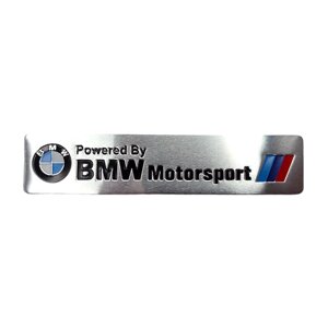 Наклейка универсальная BMW Motorsport 120х26 мм на мотоцикл скутер мопед квадроцикл для мотоциклиста