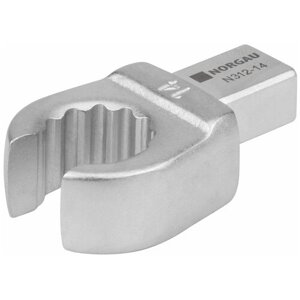 Насадка для ключа накидная 9х12 мм разрезная, диаметром 14 мм NORGAU Industrial, метрическая для резьбовых соединений в труднодоступных местах, CrV