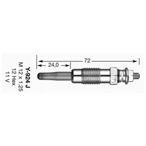 NGK-NTK свеча накаливания NGK 7906