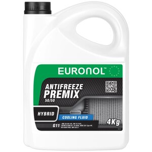 Охлаждающая жидкость euronol antifreeze hybrid READY G11 4kg