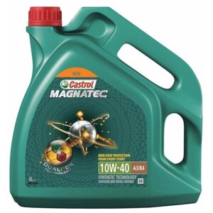 Полусинтетическое моторное масло Castrol Magnatec 10W-40 А3/В4 DUALOCK, 4 л, 1 шт.