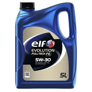 Полусинтетическое моторное масло ELF Evolution Full-Tech FE 5W-30, 5 л, 1 шт.