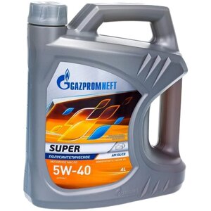 Полусинтетическое моторное масло Газпромнефть Super 5W-40, 4 л