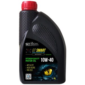 Полусинтетическое моторное масло GT OIL GT Smart 10W-40, 1 л, 1 шт.
