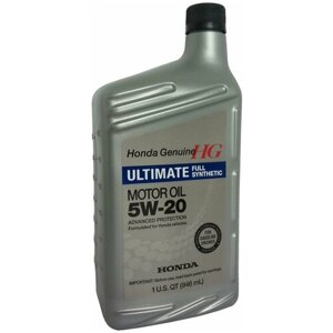 Полусинтетическое моторное масло Honda Full Synthetic 5W20 SN, 0.946 л, 1 шт.