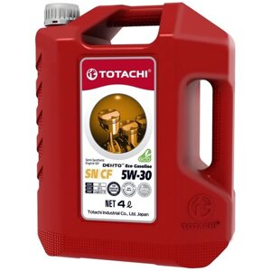 Полусинтетическое моторное масло TOTACHI DENTO Eco Gasoline Semi-Synthetic 5W-30, 4 л