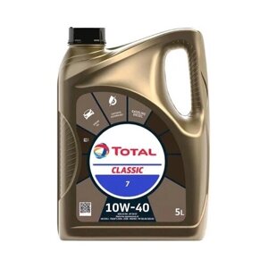 Полусинтетическое моторное масло TOTAL Classic 7 10W-40, 5 л