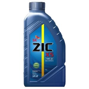Полусинтетическое моторное масло ZIC X5 DIESEL 10W-40, 1 л, 12 шт.