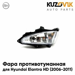 Противотуманная фара для Хендай Элантра Hyundai Elantra HD (2006-2011) правая, птф, туманка