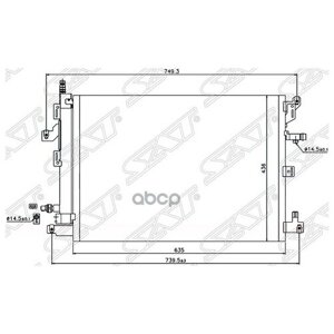 Радиатор Кондиционера Volvo Xc90 02-14 Sat арт. ST-VL01-394-A0
