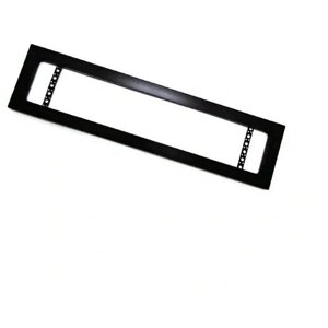 Рамка для номера (материал - металл, цвет - черный) - широкие поля