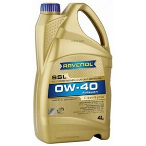 Ravenol 1111108-004-01-999 моторное масло ravenol super synthetik oel SSL SAE 0W-40 ( 4л) new