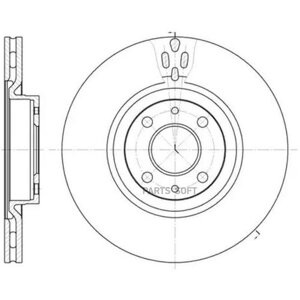 REMSA 631611 6316.11_диск тормозной передний! Alfa Romeo, Fiat Croma 2.0T/2.5 92>