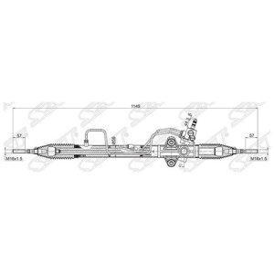 Рейка Рулевая Mmc L200 05-Pajero/Montero Sport Kg/Kh# 08- Lhd Sat арт. ST-MR333500
