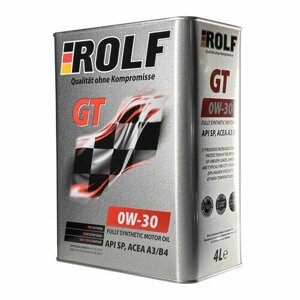 ROLF GT SAE 0W-30 API SP, ACEA A3/B4 4л металл (322975)